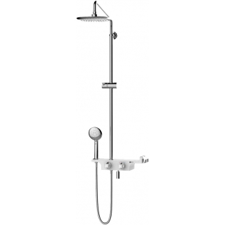 Душевая стойка LEMARK Tropic LM7008C с термостатом белая