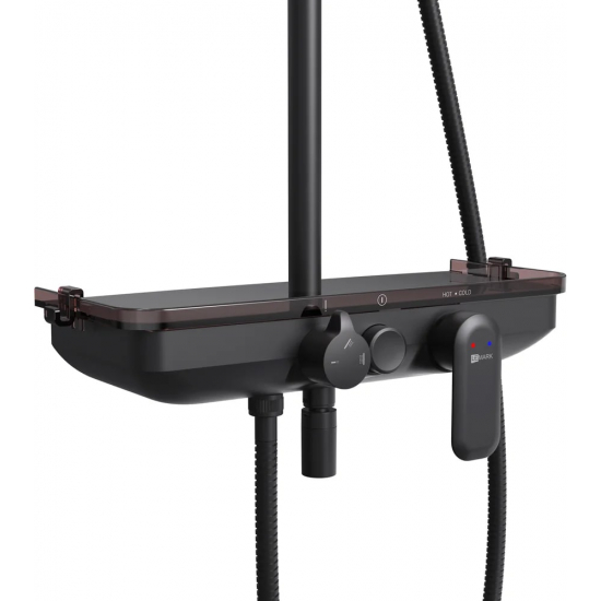 Душевая стойка LEMARK Tropic LM7012BL чёрная