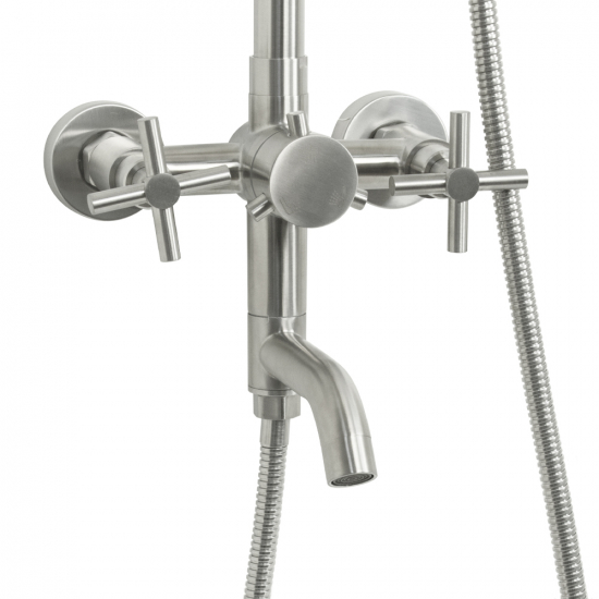 Душевая стойка MAGNUS M9238 нержавеющая сталь