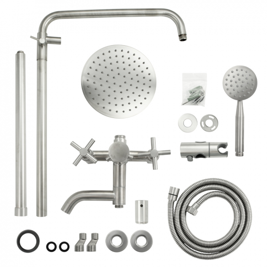 Душевая стойка MAGNUS M9238 нержавеющая сталь