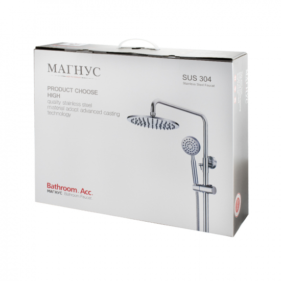 Душевая стойка MAGNUS M9238 нержавеющая сталь