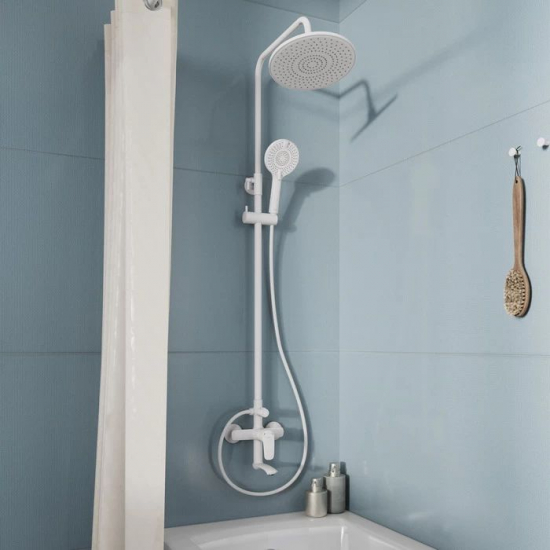 Душевая стойка MILARDO RORWT4FM06 белая