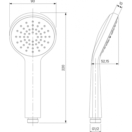Душевая стойка MILARDO SIMSB1FM06 