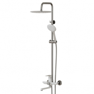 Душевая стойка MIXLINE ML2415 белая / хром