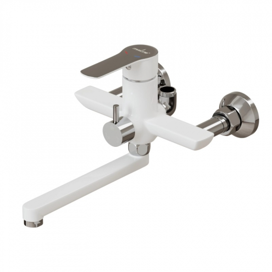 Душевая стойка MIXLINE ML2415 белая / хром