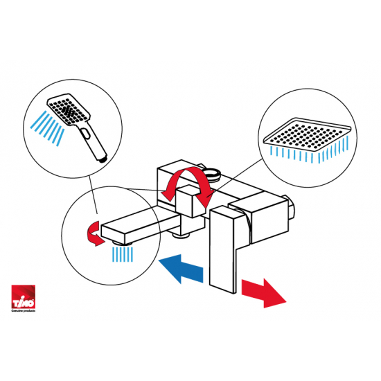 Душевая стойка TIMO Selene SX-2013/17 золото