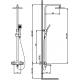 Душевая стойка TIMO Tetra-thermo SX-0169/00 с термостатом
