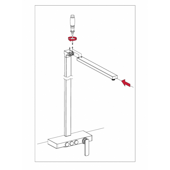 Душевая стойка TIMO Torne SX-4310/03 чёрная