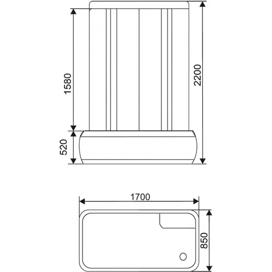 Душевой бокс АRCUS AS-126 170x85x220