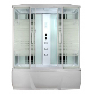 Душевой бокс LORANTO CS-77-4 150x85x215 белая дверь раздвижная