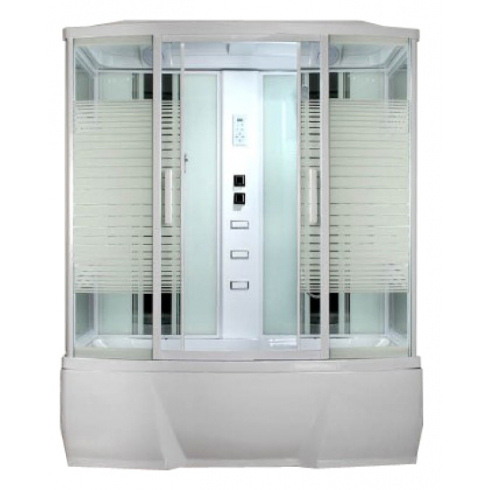 Душевой бокс LORANTO CS-77-4 150x85x215 белая дверь раздвижная