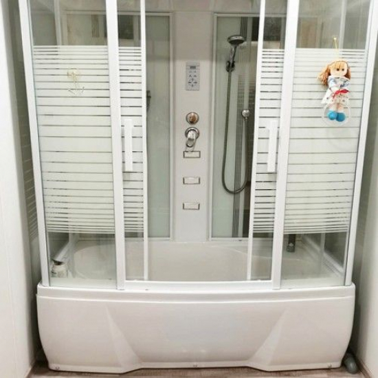 Душевой бокс LORANTO CS-77-4 150x85x215 белая дверь раздвижная
