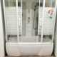 Душевой бокс LORANTO CS-77-4 150x85x215 белая дверь раздвижная