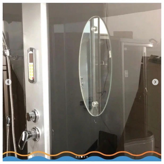 Душевой бокс LORANTO CS-78-3A 170x85x215 чёрная дверь раздвижная