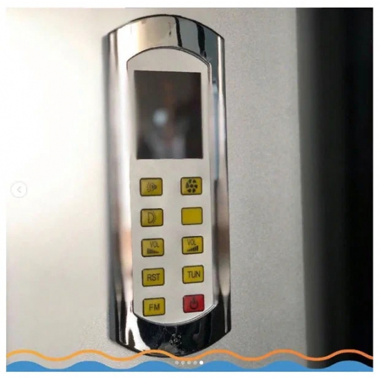 Душевой бокс LORANTO CS-78-3A 170x85x215 чёрная дверь раздвижная