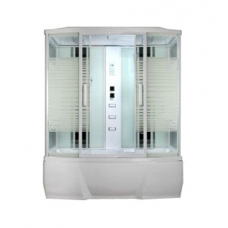 Душевой бокс LORANTO CS-78-4 170x85x215 белая дверь раздвижная