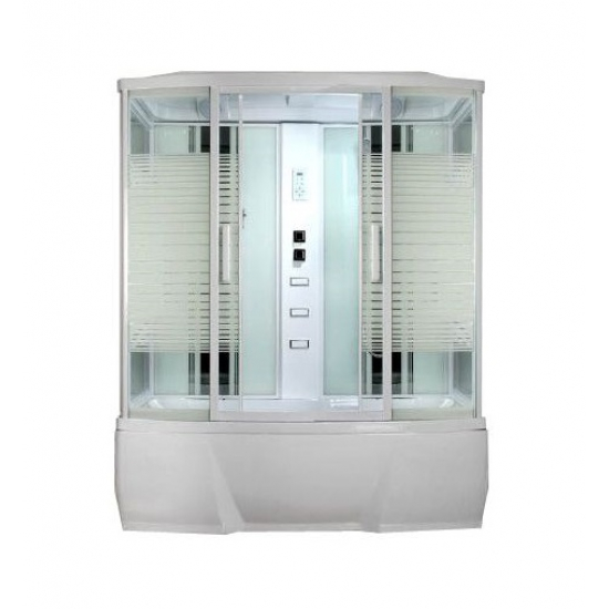 Душевой бокс LORANTO CS-78-4 170x85x215 белая дверь раздвижная