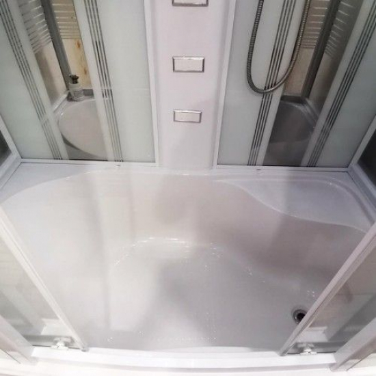 Душевой бокс LORANTO CS-78-4 170x85x215 белая дверь раздвижная