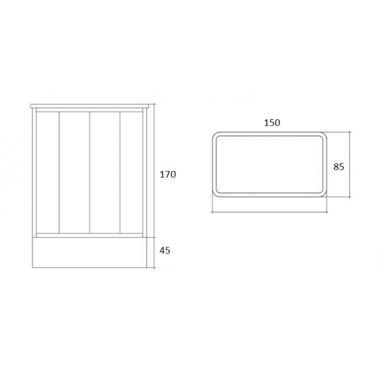 Душевой бокс LORANTO CS-8765 150x85x215 