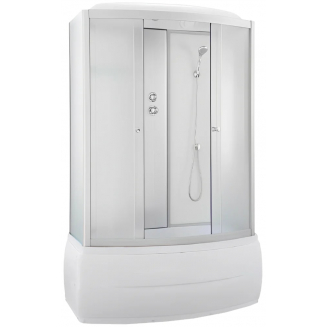 Душевой бокс PARLY Bianco BNE150FR 150x75x215 с высоким поддоном, стекло матовое