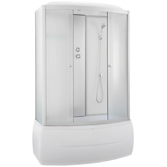 Душевой бокс PARLY Bianco BNE150FR 150x75x215 с высоким поддоном, стекло матовое