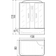 Душевой бокс RIVER Wisla 150/80/50 МТ