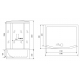 Душевой бокс TIMO Comfort T-8850 150x88x220 Fabric Glass