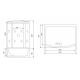 Душевой бокс TIMO Standart T-6670 170x88x220 Silver профиль серебристый матовый