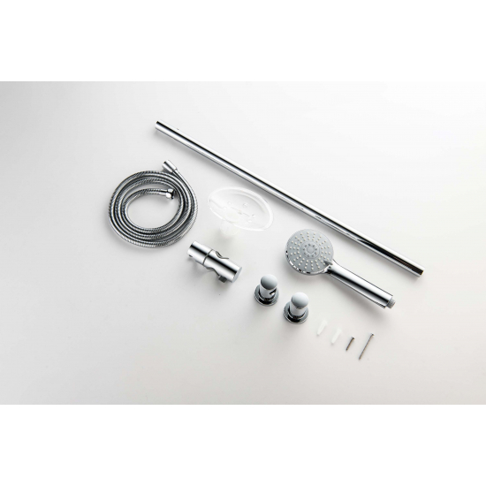 Душевой гарнитур AQUATEK Бетта AQ2013CR, 3jet 65 см, хром