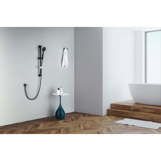 Душевой гарнитур AQUATEK Бетта AQ2013MB, 3jet 65 см, матовый чёрный