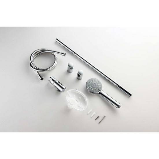 Душевой гарнитур AQUATEK Бетта AQ2015CR, 3jet 60 см, хром