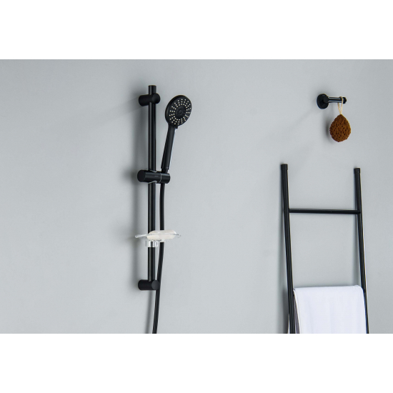 Душевой гарнитур AQUATEK Бетта AQ2015MB, 3jet 60 см, матовый чёрный