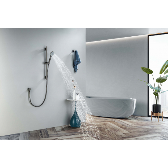 Душевой гарнитур AQUATEK Бетта AQ2017BGM, 3jet 65 см, оружейная сталь