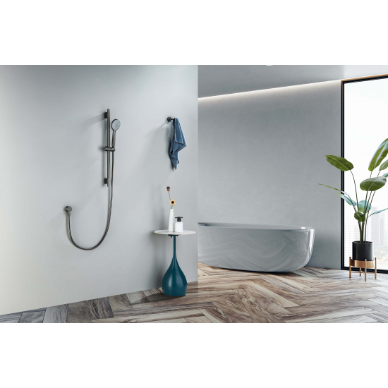 Душевой гарнитур AQUATEK Бетта AQ2017BGM, 3jet 65 см, оружейная сталь