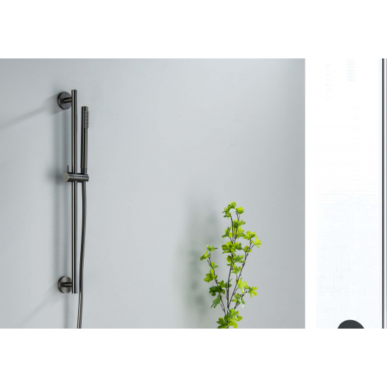 Душевой гарнитур AQUATEK Европа AQ2012BGM, 1jet 65 см, оружейная сталь