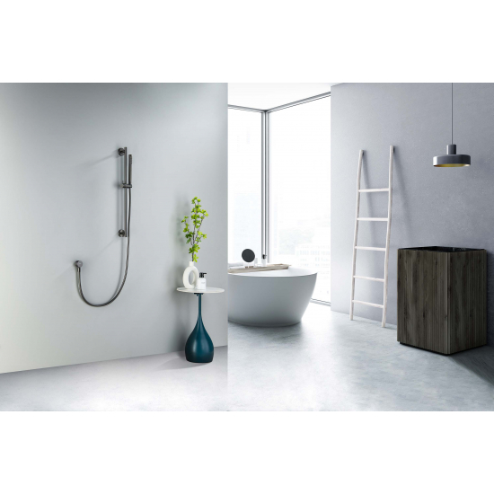 Душевой гарнитур AQUATEK Европа AQ2012BGM, 1jet 65 см, оружейная сталь