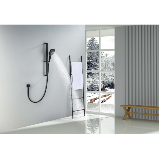 Душевой гарнитур AQUATEK Либра AQ2019MB, 3jet 68 см, матовый чёрный