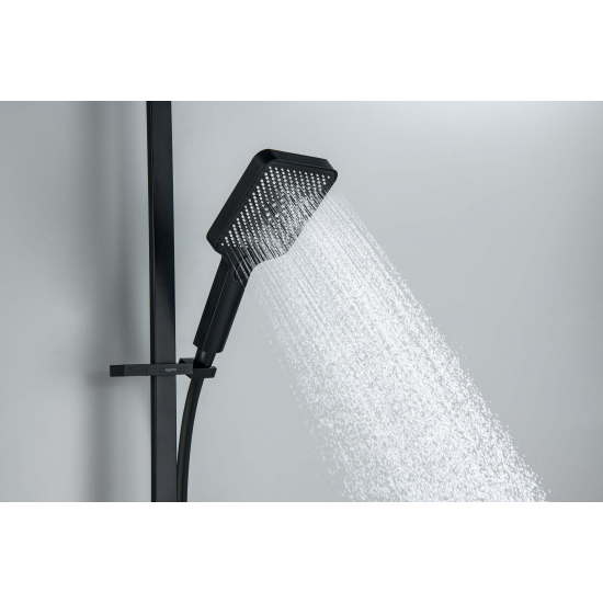 Душевой гарнитур AQUATEK Либра AQ2019MB, 3jet 68 см, матовый чёрный