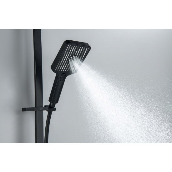 Душевой гарнитур AQUATEK Либра AQ2019MB, 3jet 68 см, матовый чёрный