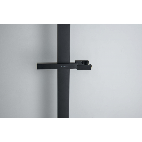 Душевой гарнитур AQUATEK Либра AQ2019MB, 3jet 68 см, матовый чёрный