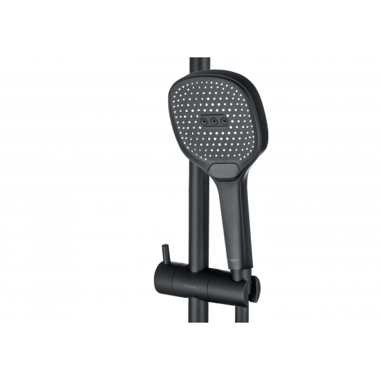 Душевой гарнитур AQUATEK Вега AQ2021MB, 3jet 73см, матовый чёрный