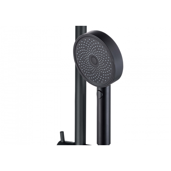 Душевой гарнитур AQUATEK Вега AQ2031MB, 3jet 73см, матовый чёрный