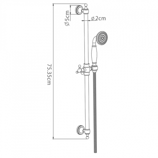 Душевой гарнитур GAPPO G8016 хром