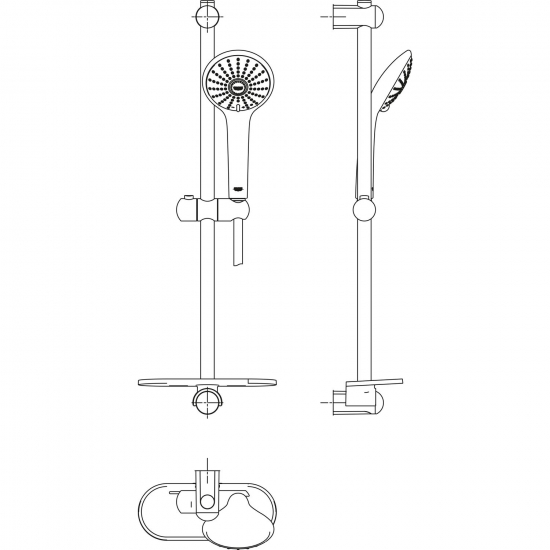 Душевой гарнитур GROHE Euphoria 110 Massage 27231001