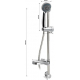 Душевой гарнитур METAL 00001 с лейкой и мыльницей