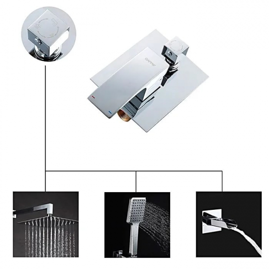Душевой комплект GAPPO G 07 G7107-20 С ВНУТРЕННЕЙ ЧАСТЬЮ