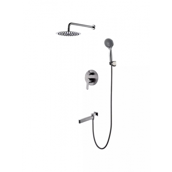 Душевой комплект GAPPO G 99 G7199-30 сатин, С ВНУТРЕННЕЙ ЧАСТЬЮ