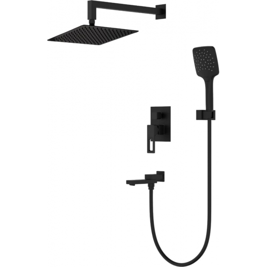Душевой комплект GAPPO G17-6 G7117-6 чёрный С ВНУТРЕННЕЙ ЧАСТЬЮ