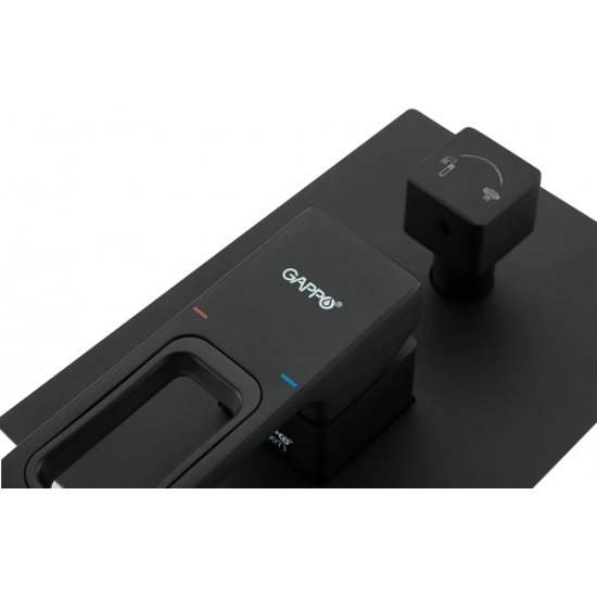 Душевой комплект GAPPO G17-6 G7117-6 чёрный С ВНУТРЕННЕЙ ЧАСТЬЮ