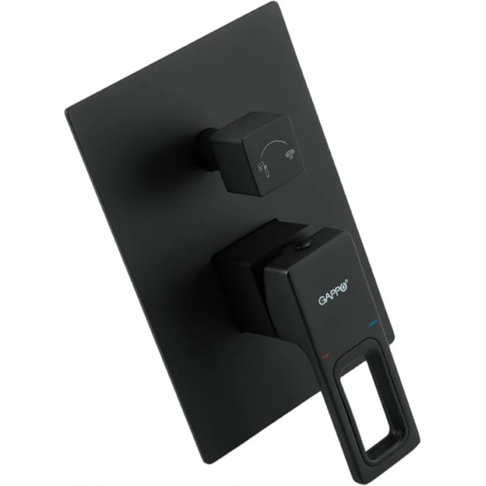 Душевой комплект GAPPO G17-6 G7117-6 чёрный С ВНУТРЕННЕЙ ЧАСТЬЮ